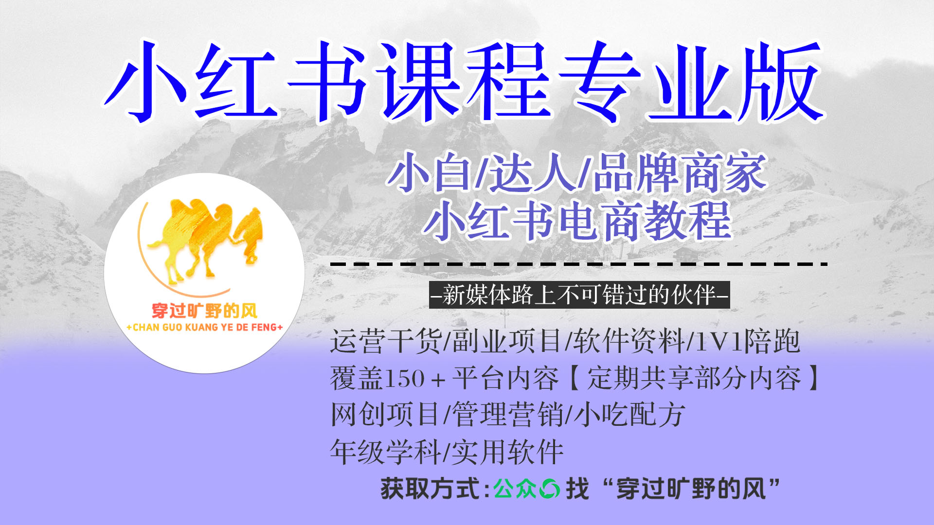 小红书课程专业版,小白,达人,品牌商家,小红书电商教程插图 小红书课程专业版,小白,达人,品牌商家,小红书电商教程插图