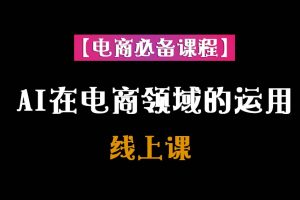 AI在电商领域的运用线上课【电商必备课程】