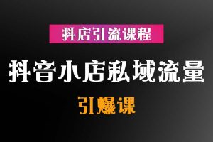 抖音小店私域流量引爆课【抖店引流课程】