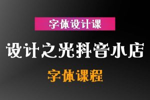 设计之光抖音小店【字体课程】