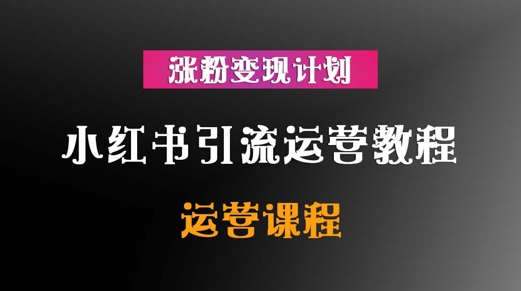 小红书引流运营教程+涨粉变现计划+运营课程插图 小红书引流运营教程+涨粉变现计划+运营课程插图