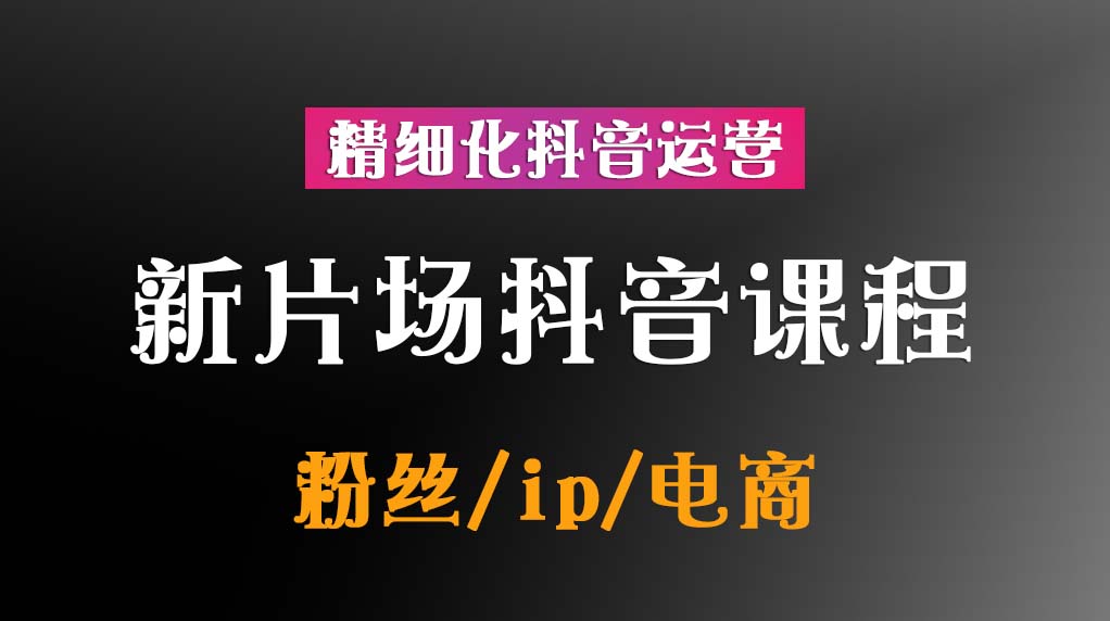 新片场抖音课程＋精细化抖音运营插图