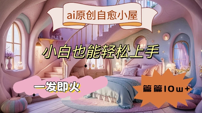 ai原创治愈小屋,小白也能轻松上手,一发即火,篇篇10w+【揭秘】插图 ai原创治愈小屋,小白也能轻松上手,一发即火,篇篇10w+【揭秘】