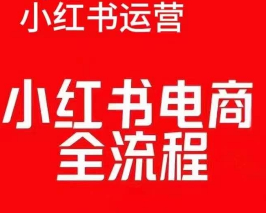 红薯电商实操课,小红书电商全流程插图 红薯电商实操课,小红书电商全流程
