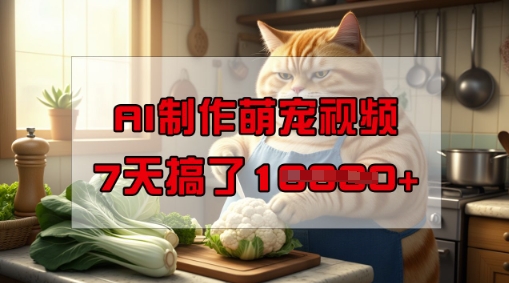 靠AI制作萌宠视频,操作简单门槛低,有手机就行,7天搞了1W插图 靠AI制作萌宠视频,操作简单门槛低,有手机就行,7天搞了1W