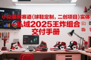 小众暴利赛道(球鞋定制，二创项目)实体+私域2025王炸组合  交付手册