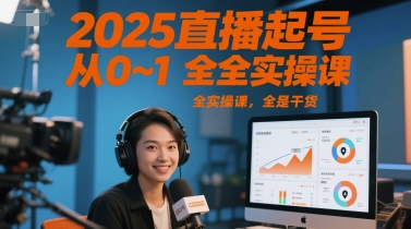 2025直播起号从0~1全实操课,全是干货插图 2025直播起号从0~1全实操课,全是干货