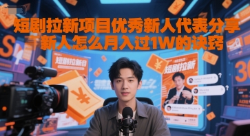 短剧拉新项目优秀新人代表分享新人怎么月入过1W的诀窍插图 短剧拉新项目优秀新人代表分享新人怎么月入过1W的诀窍