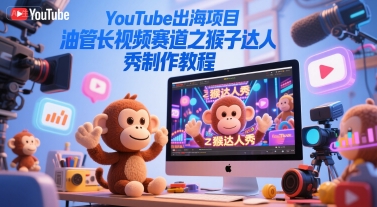 YouTube出海项目,油管长视频赛道之猴子达人秀制作教程插图 YouTube出海项目,油管长视频赛道之猴子达人秀制作教程