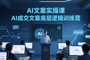 AI文案实操课，AI成交文案底层逻辑训练营