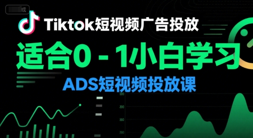 Tiktok短视频广告投放,适合0-1小白学习ADS短视频投放课插图 Tiktok短视频广告投放,适合0-1小白学习ADS短视频投放课