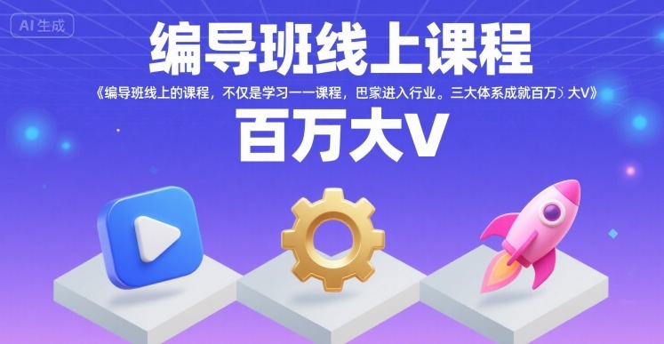 编导班线上课程,不仅是学习一门课程,更是进入一个行业,三大体系成就百万大V插图 编导班线上课程,不仅是学习一门课程,更是进入一个行业,三大体系成就百万大V