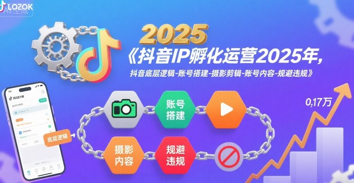 抖音IP孵化运营2025年,抖音底层逻辑-账号搭建-摄影剪辑-账号内容-规避违规插图 抖音IP孵化运营2025年,抖音底层逻辑-账号搭建-摄影剪辑-账号内容-规避违规