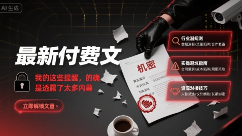 最新付费文:我的这些提醒,的确是透露了太多内幕插图 最新付费文:我的这些提醒,的确是透露了太多内幕