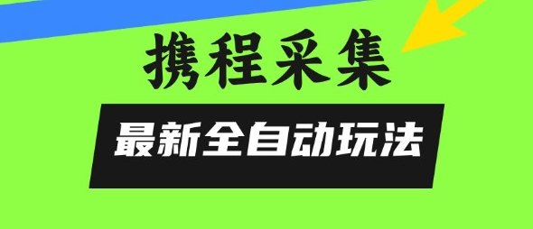 携程信息采集全自动玩法,0风控,无脑开干【揭秘】插图 携程信息采集全自动玩法,0风控,无脑开干【揭秘】