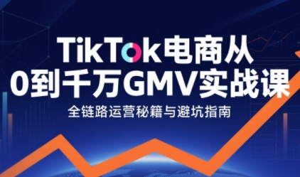 TikTok电商从0到千万GMV实战课,从0到1拆解实战秘籍插图 TikTok电商从0到千万GMV实战课,从0到1拆解实战秘籍