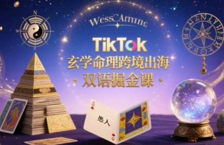 TikTok玄学命理跨境出海双语掘金课,手把手教你用命理知识精准直击海外用户痛点插图 TikTok玄学命理跨境出海双语掘金课,手把手教你用命理知识精准直击海外用户痛点
