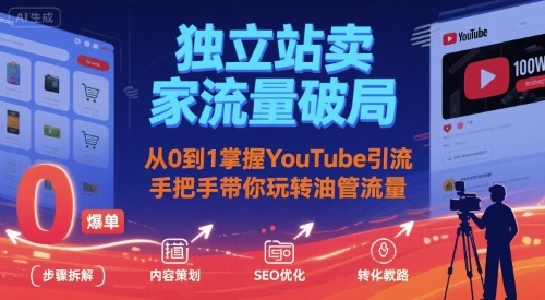 独立站卖家流量破局:从0到1掌握YouTube引流,手把手带你玩转油管流量插图 独立站卖家流量破局:从0到1掌握YouTube引流,手把手带你玩转油管流量