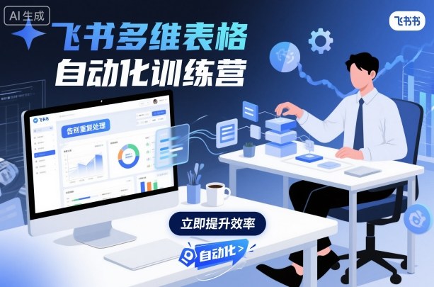 飞书多维表格自动化训练营,手把手教你告别重复处理,用多维表格开启高效办公新模式插图 飞书多维表格自动化训练营,手把手教你告别重复处理,用多维表格开启高效办公新模式