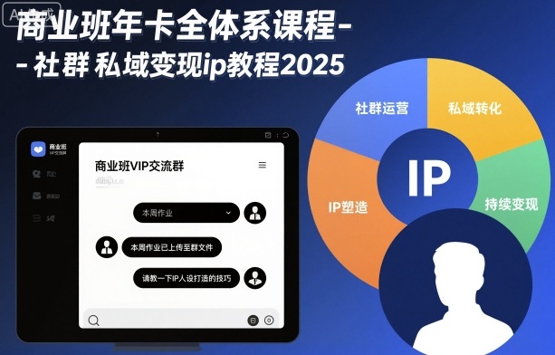 商业班年卡全体系课程-社群私域变现ip教程2025插图 商业班年卡全体系课程-社群私域变现ip教程2025