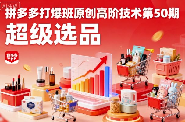 拼多多打爆班原创高阶技术第50期,超级选品插图 拼多多打爆班原创高阶技术第50期,超级选品