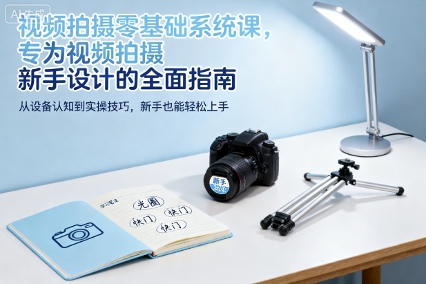 视频拍摄零基础系统课,专为视频拍摄新手设计的全面指南插图 视频拍摄零基础系统课,专为视频拍摄新手设计的全面指南