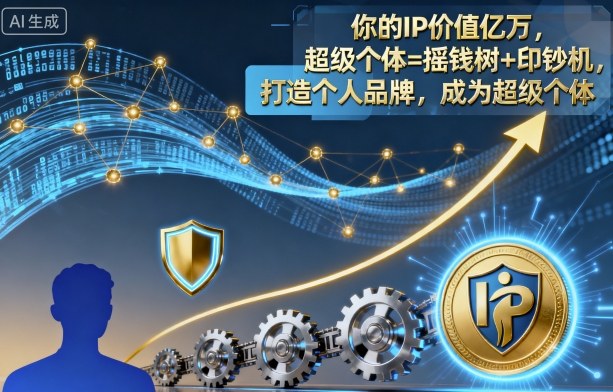 你的IP价值亿万,超级个体=摇钱树+印钞机,打造个人品牌,成为超级个体插图 你的IP价值亿万,超级个体=摇钱树+印钞机,打造个人品牌,成为超级个体