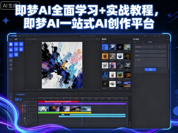 即梦AI全面学习+实战教程,即梦AI一站式AI创作平台插图 即梦AI全面学习+实战教程,即梦AI一站式AI创作平台