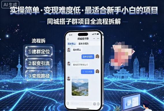 实操简单,变现难度低,最适合新手小白做的项目,每天轻松收入3张,同城搭子群项目全流程拆解插图 实操简单,变现难度低,最适合新手小白做的项目,每天轻松收入3张,同城搭子群项目全流程拆解