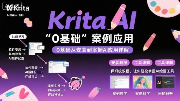Krita AI绘画入门课,0基础从安装到案例应用krita AI使用详解插图 Krita AI绘画入门课,0基础从安装到案例应用krita AI使用详解