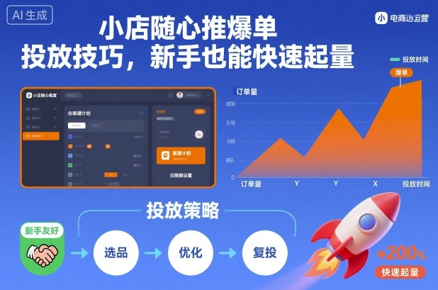 小店随心推爆单投放技巧,新手也能快速起量插图 小店随心推爆单投放技巧,新手也能快速起量