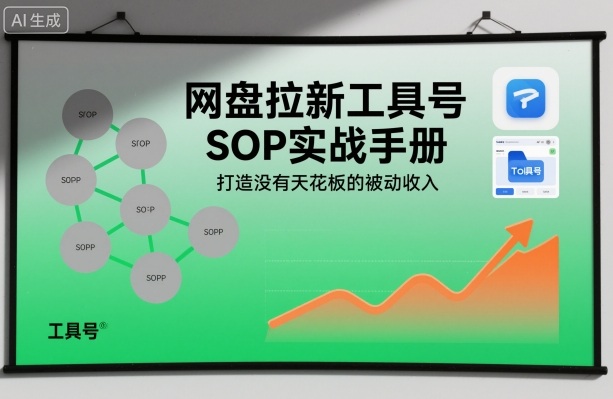网盘拉新工具号SOP实战手册,打造没有天花板的被动收入插图 网盘拉新工具号SOP实战手册,打造没有天花板的被动收入