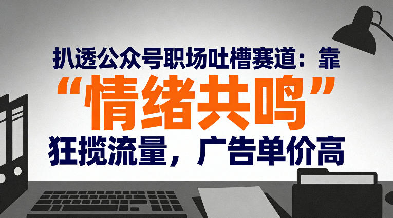 扒透公众号职场吐槽赛道:靠“情绪共鸣”狂揽流量,广告单价高插图 扒透公众号职场吐槽赛道:靠“情绪共鸣”狂揽流量,广告单价高