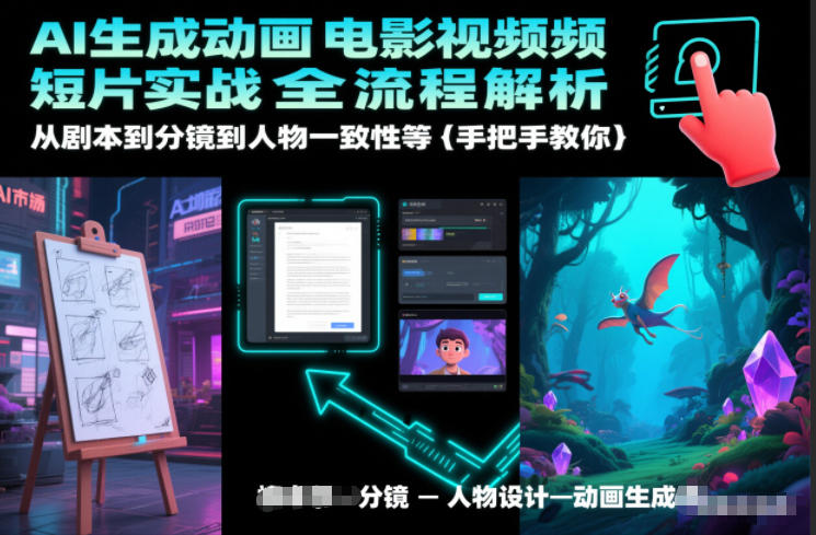 AI生成动画电影视频短片实战全流程解析,从剧本到分镜到人物一致性等手把手教你插图 AI生成动画电影视频短片实战全流程解析,从剧本到分镜到人物一致性等手把手教你