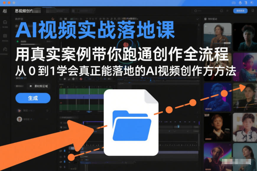 AI视频实战落地课,用真实案例带你跑通创作全流程,从0到1学会真正能落地的AI视频创作方法插图 AI视频实战落地课,用真实案例带你跑通创作全流程,从0到1学会真正能落地的AI视频创作方法