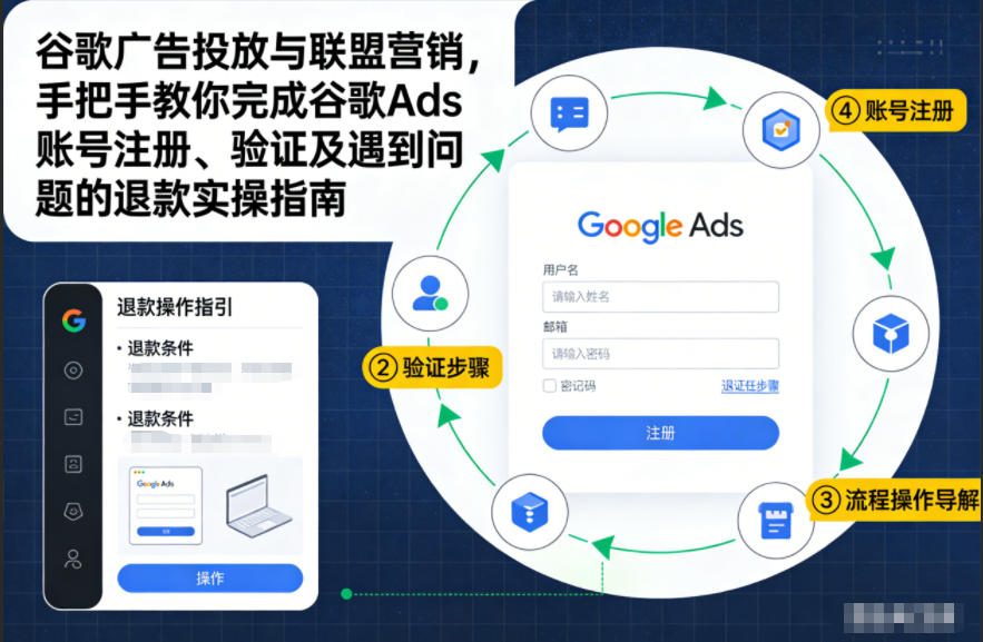 谷歌广告投放与联盟营销,手把手教你完成谷歌Ads账号注册、验证及遇到问题的退款实操指南插图 谷歌广告投放与联盟营销,手把手教你完成谷歌Ads账号注册、验证及遇到问题的退款实操指南
