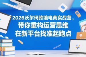 2026沃尔玛跨境电商实战营，带你重构运营思维，在新平台找准起跑点