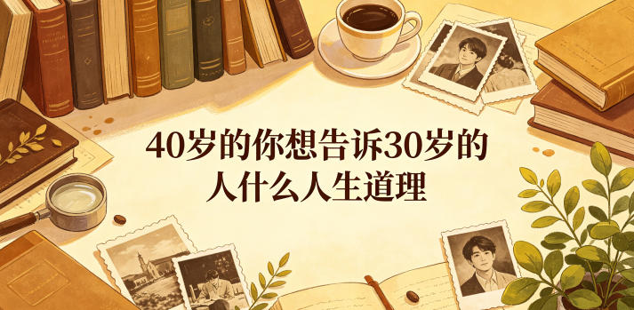 公众号付费文章:40岁的你想告诉30岁的人什么人生道理?插图 公众号付费文章:40岁的你想告诉30岁的人什么人生道理?