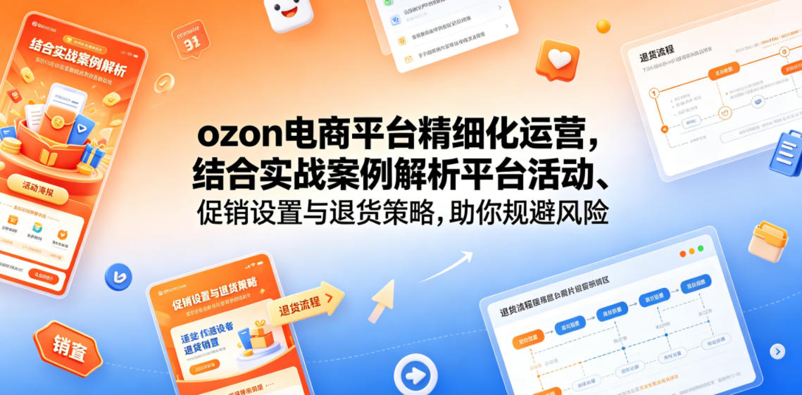 ozon电商平台精细化运营,结合实战案例解析平台活动、促销设置与退货策略,助你规避风险、提升销量插图 ozon电商平台精细化运营,结合实战案例解析平台活动、促销设置与退货策略,助你规避风险、提升销量