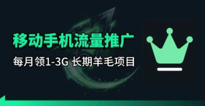 手机流量领取推广_每月一轮,刚需类的长期项目插图 手机流量领取推广_每月一轮,刚需类的长期项目