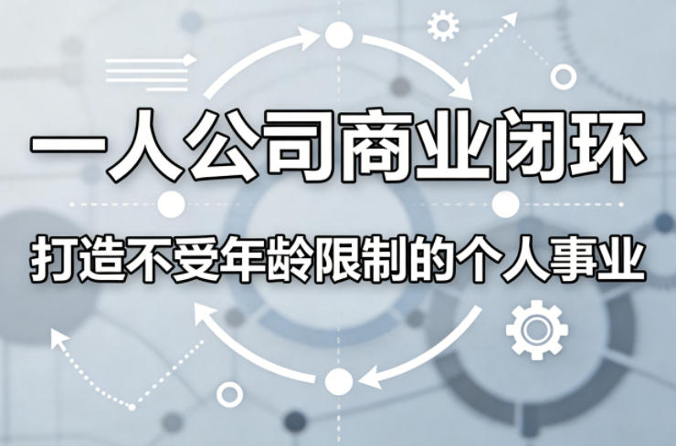 一人公司商业闭环,打造一份不受年龄限制的个人事业插图 一人公司商业闭环,打造一份不受年龄限制的个人事业