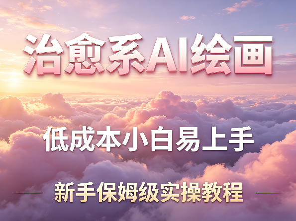 治愈系AI绘画提示词项目,低成本小白易上手,每天10分钟,新手保姆级实操教程插图 治愈系AI绘画提示词项目,低成本小白易上手,每天10分钟,新手保姆级实操教程