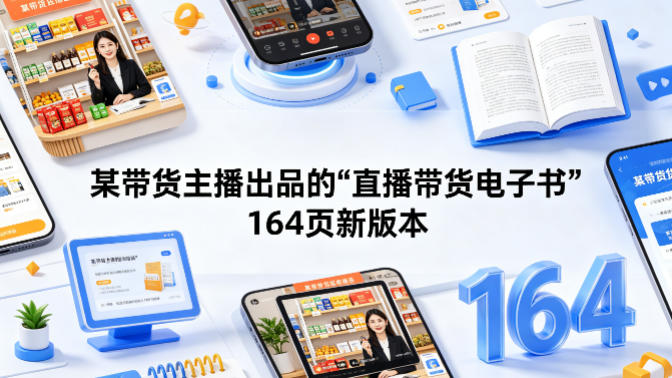 某带货主播出品的《直播带货电子书》164页新版本插图 某带货主播出品的《直播带货电子书》164页新版本