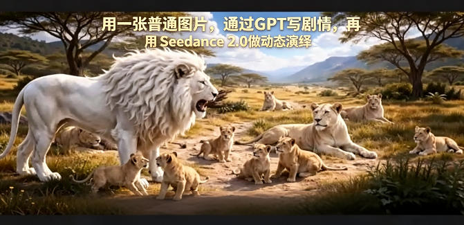 用一张普通图片,通过GPT写剧情,再用Seedance 2.0做动态演绎,居然能生成迪士尼风格搞笑动画插图 用一张普通图片,通过GPT写剧情,再用Seedance 2.0做动态演绎,居然能生成迪士尼风格搞笑动画
