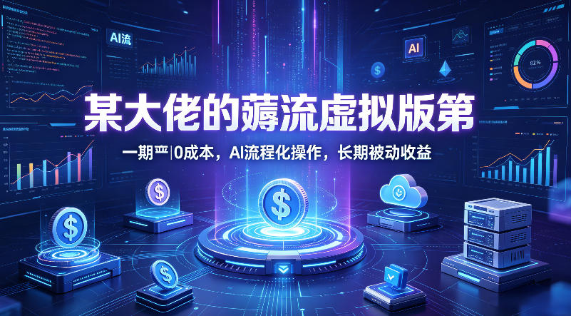 某大佬的薅流虚拟版第一期丨0成本,AI流程化操作,长期被动收益插图 某大佬的薅流虚拟版第一期丨0成本,AI流程化操作,长期被动收益