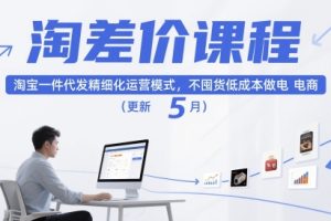 淘差价课程,淘宝一件代发精细化运营模式,不囤货低成本做电商(更新26年6月)