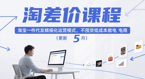 淘差价课程,淘宝一件代发精细化运营模式,不囤货低成本做电商(更新26年6月)插图 淘差价课程,淘宝一件代发精细化运营模式,不囤货低成本做电商(更新26年6月)