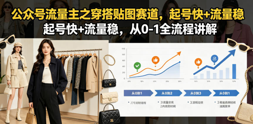公众号流量主之穿搭贴图赛道,起号快+流量稳,从0-1全流程讲解插图 公众号流量主之穿搭贴图赛道,起号快+流量稳,从0-1全流程讲解