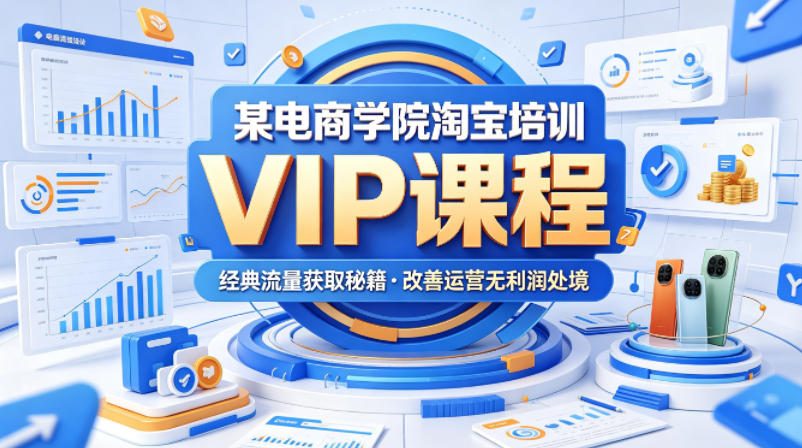 某电商学院淘宝培训VIP课程,各种经典有用的流量获取秘籍,改善运营产品没利润的处境(2026年6月)插图 某电商学院淘宝培训VIP课程,各种经典有用的流量获取秘籍,改善运营产品没利润的处境(2026年6月)