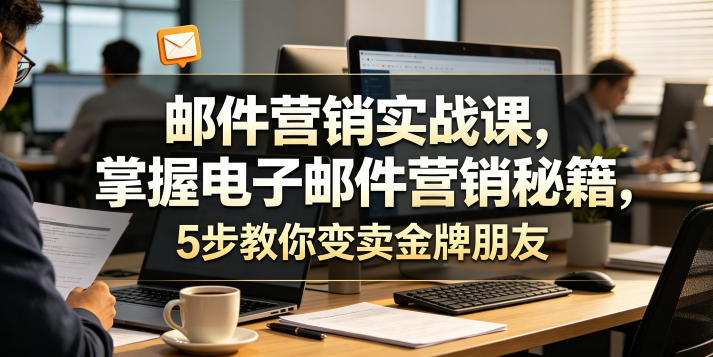 邮件营销实战课,掌握电子邮件营销秘籍,5步教你变卖金牌朋友【原创双语字幕】插图 邮件营销实战课,掌握电子邮件营销秘籍,5步教你变卖金牌朋友【原创双语字幕】